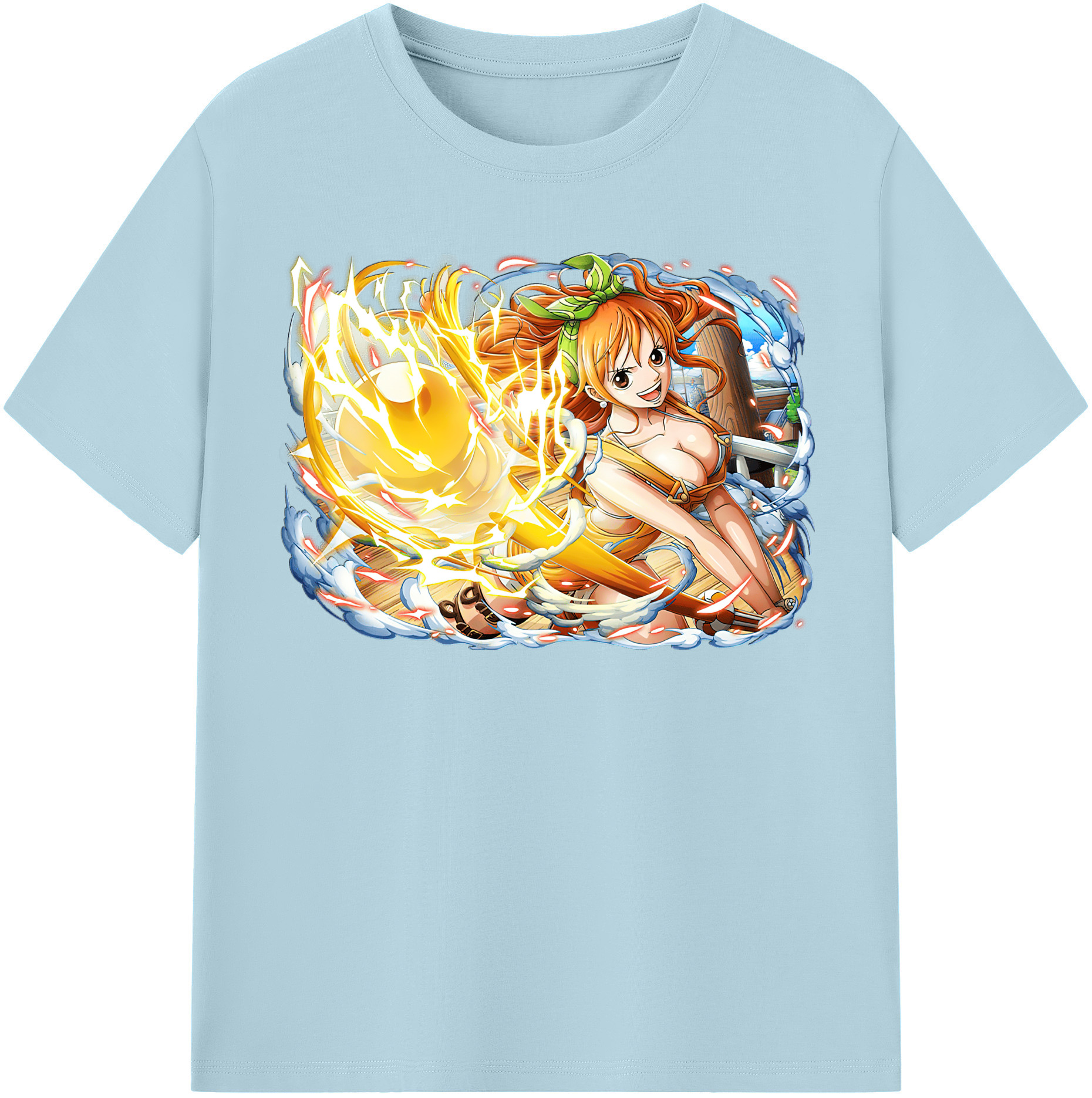 ワンピース ナミ ONE PIECE Nami 綿100％半袖Tシャツ（フロントプリント）